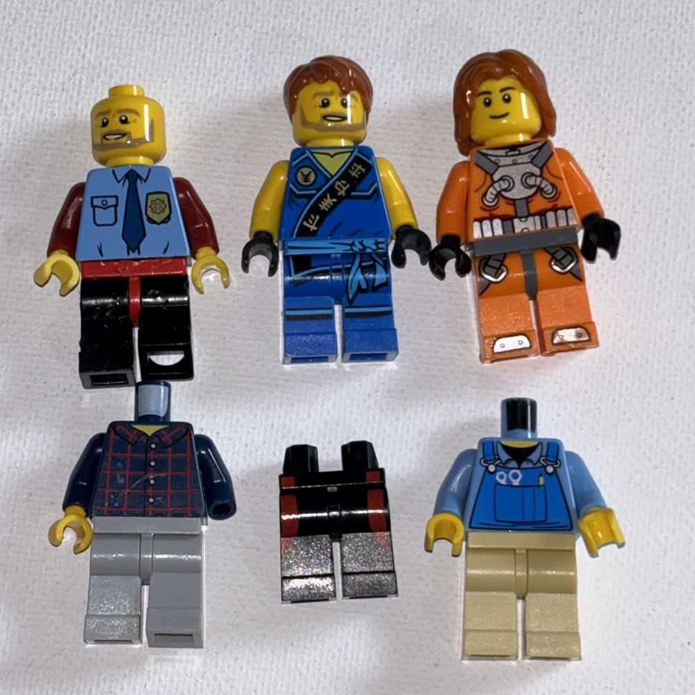 LEGO Minifigures Collection - Red, Blue, Orange